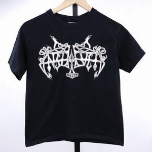 Enslaved Band T Shirt‎ Youth Large Black Metal Viking Metal Gildan Heavy Cotton